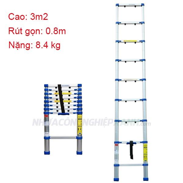 Thang nhôm rút đơn 3m2 Advindeq ADT210B