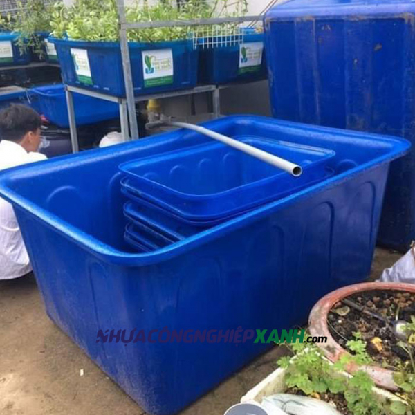 Thùng nhựa hình chữ nhật 1000 lít