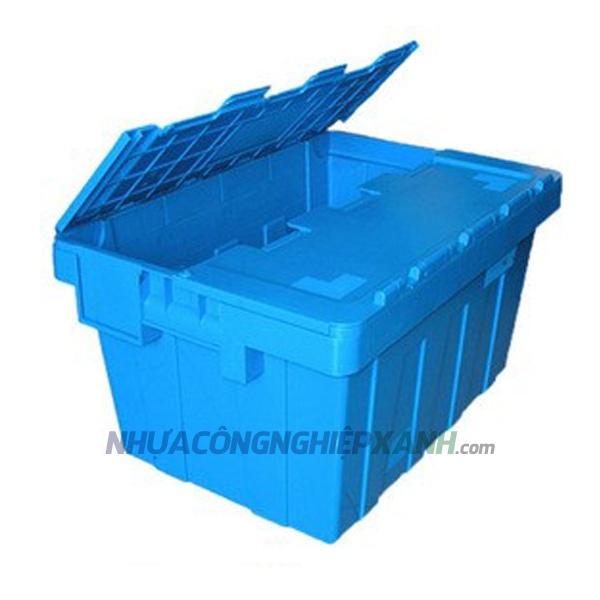 Thùng nhựa công nghiệp có nắp gấp gọn Tole Crate