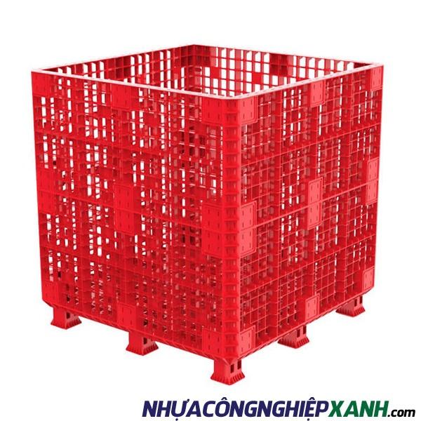 Pallet Box 1200x1200x125 đỏ
