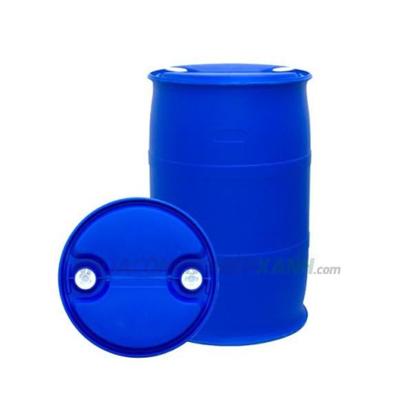 Thùng phi nhựa 220 lít xanh nắp nhỏ