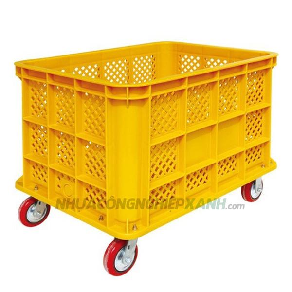 Thùng nhựa có bánh xe 400 lít NJB 400G/400GC