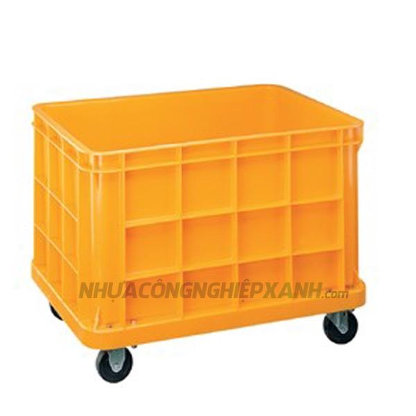 Thùng nhựa 200 lít có bánh xe NJB 200/200C