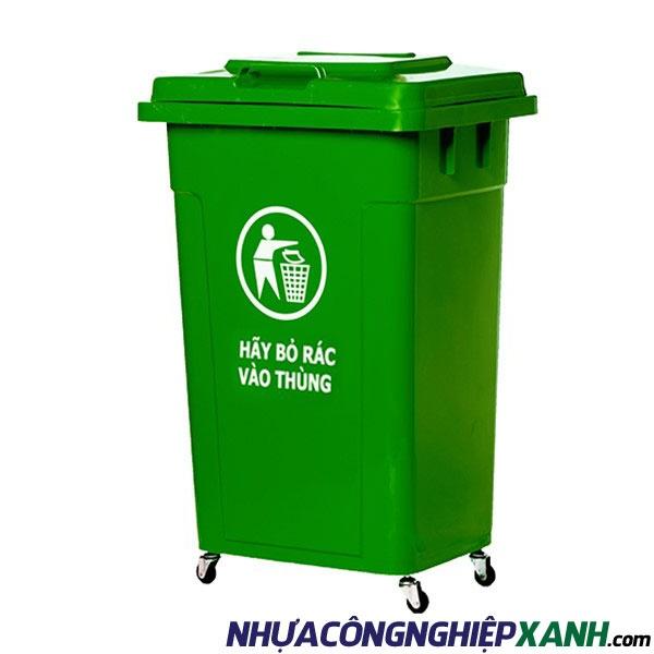Thùng rác nhựa 90 lít nắp kín